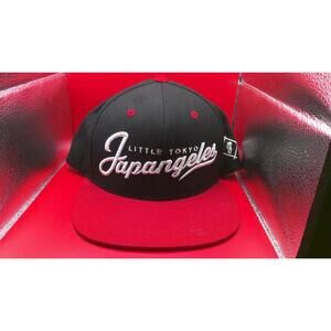 Japangeles Little Tokyo Black and Red Baseball Cap